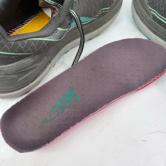 ALTRA Olympus 2.0 Trail Running Shoe Women's 7.5 Foot Shaped Zero Drop Gray Teal - Picture 11 of 12